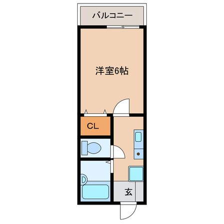 井殿ハイツの物件間取画像